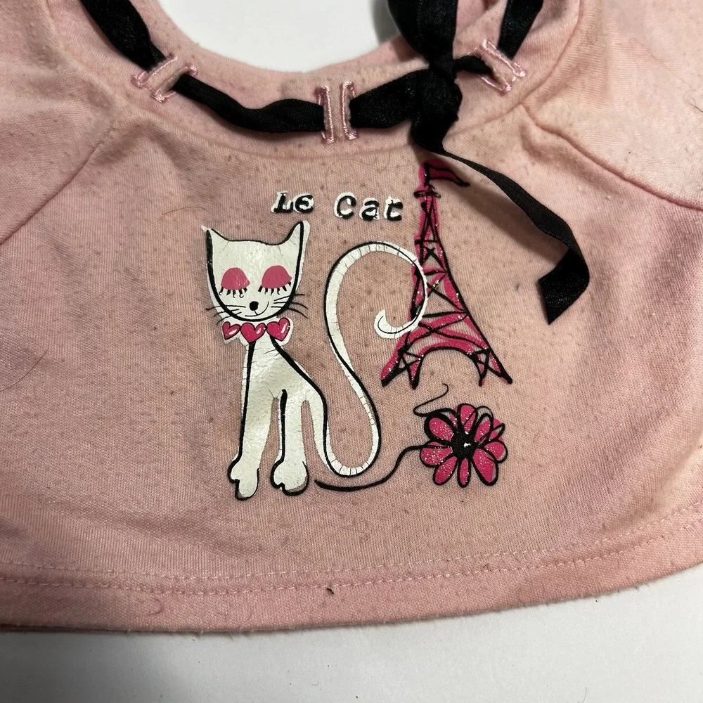 Build A‎ Bear Pink Le Cat Paris Set- Shirt, Skirt, Shoes, Matching Purse French
